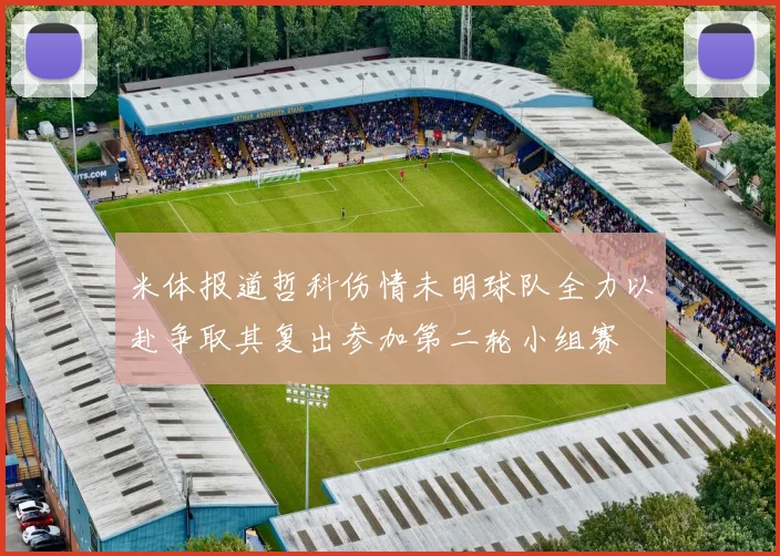 米体报道哲科伤情未明球队全力以赴争取其复出参加第二轮小组赛